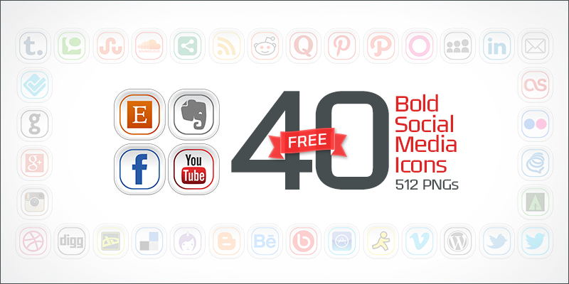 40-bold-social-media-icons