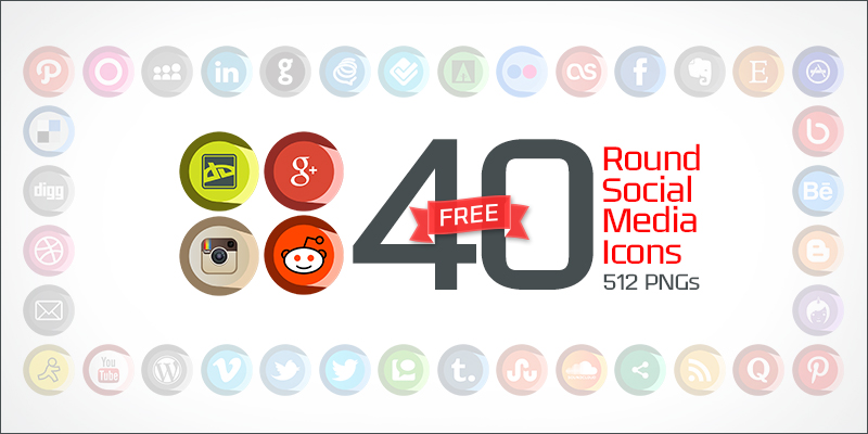 40-round-social-media-icons