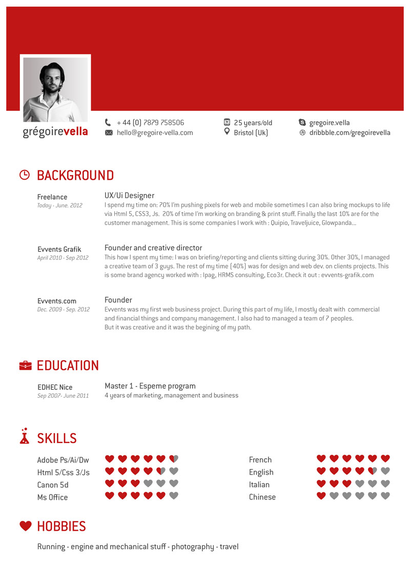 10 Best Free Professional Resume Templates 2014