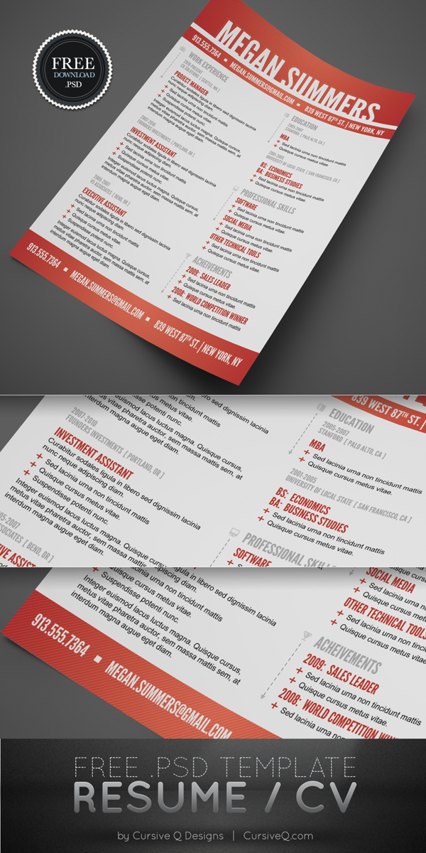 best-free-professional-cv-resume-template-2014(h)
