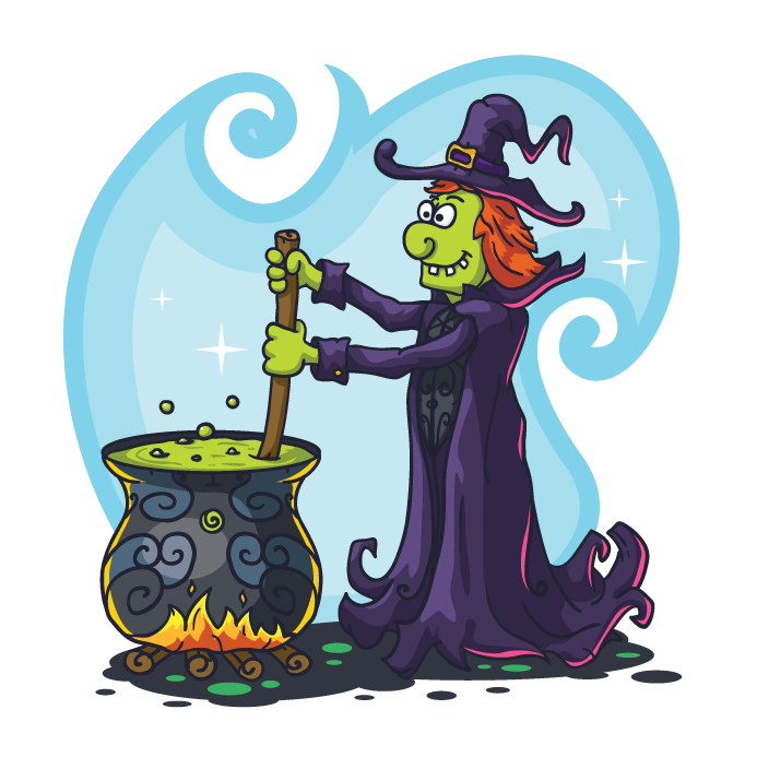 Free Halloween Witch Vector.