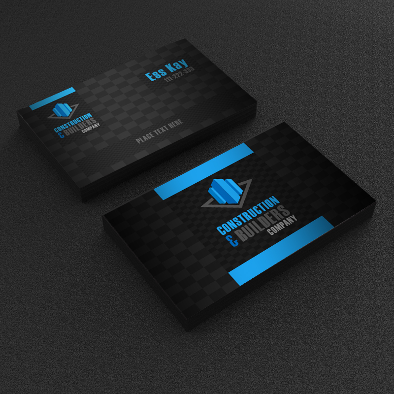 Free Construction Company Business Card Template Design A Graphic World