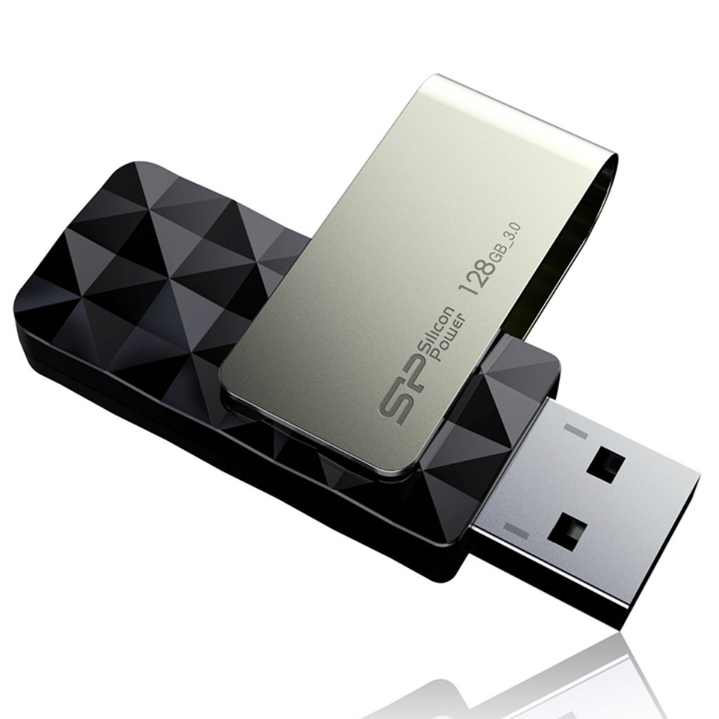 Silicon Power 128GB Blaze B30 USB 3.0 Swivel Flash Drive