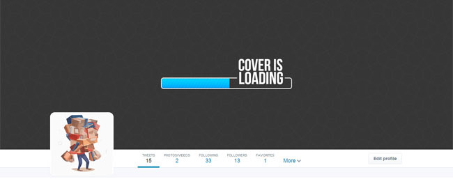 loading twitter cover
