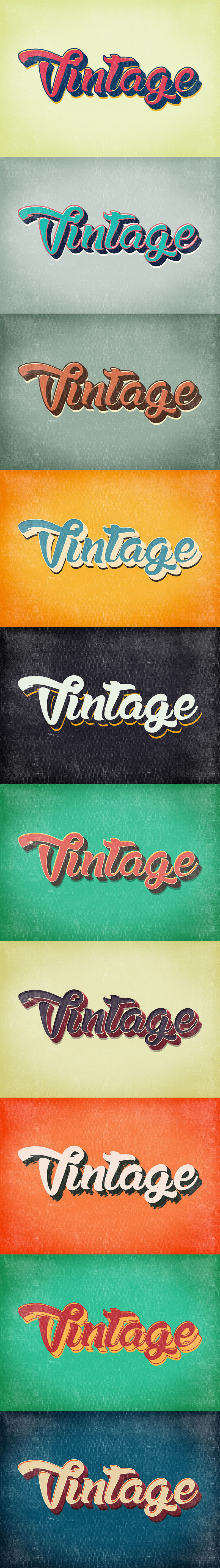 10 Free Vintage Text Style For Adobe Illustrator