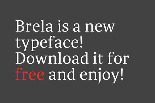 Free Brela Serif Font