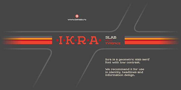 Ikra Slab Free Serif Typeface