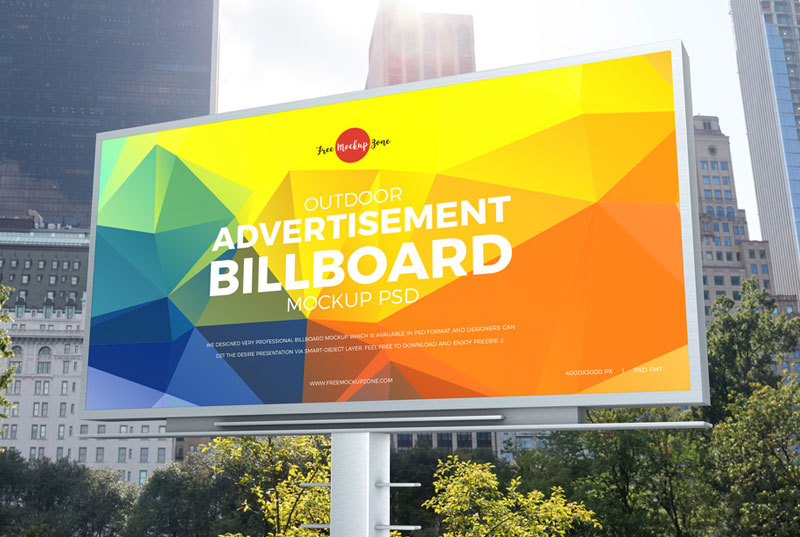 Free-City-Outdoor-Advertisement-Billboard-Mockup