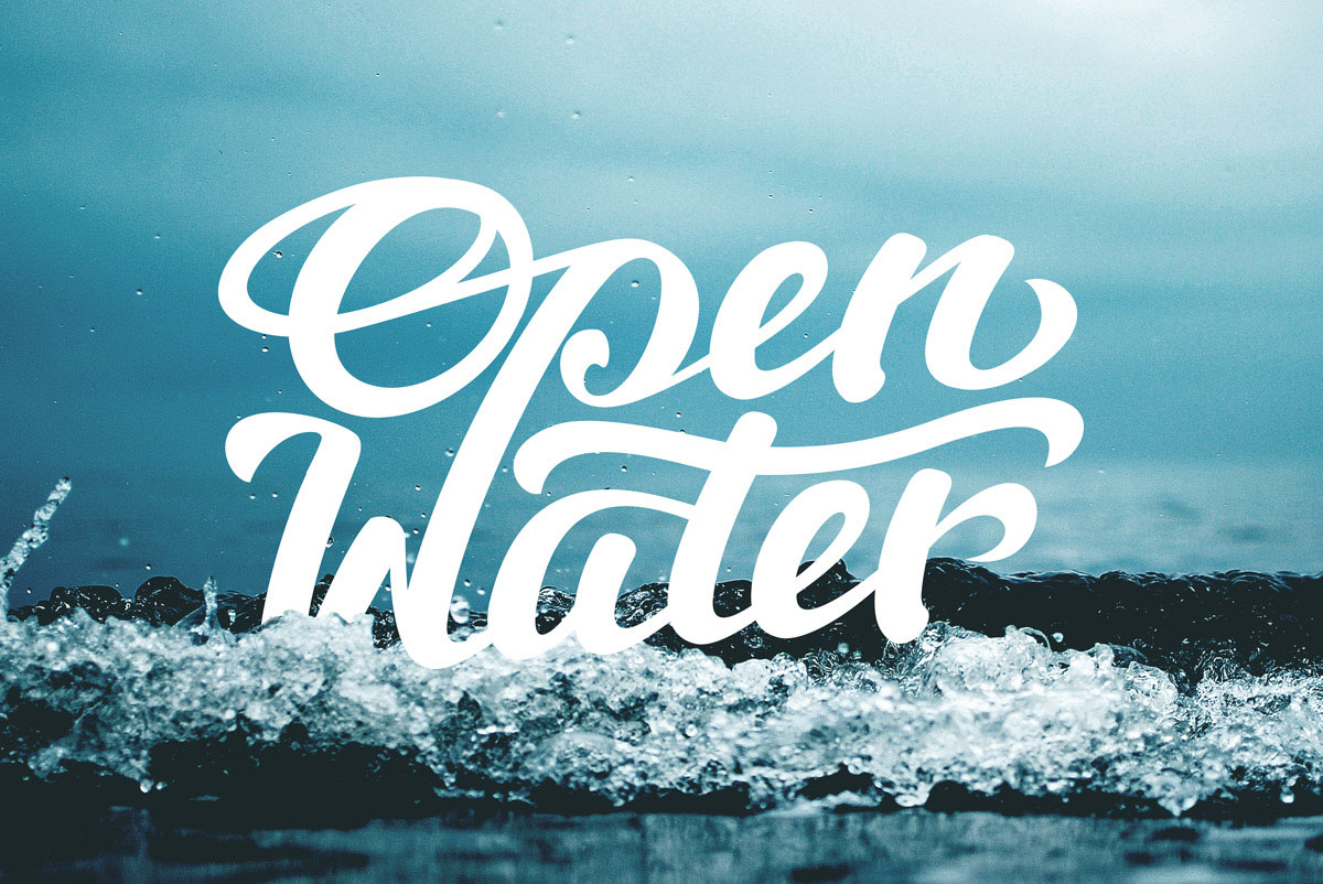 lettering-open-water