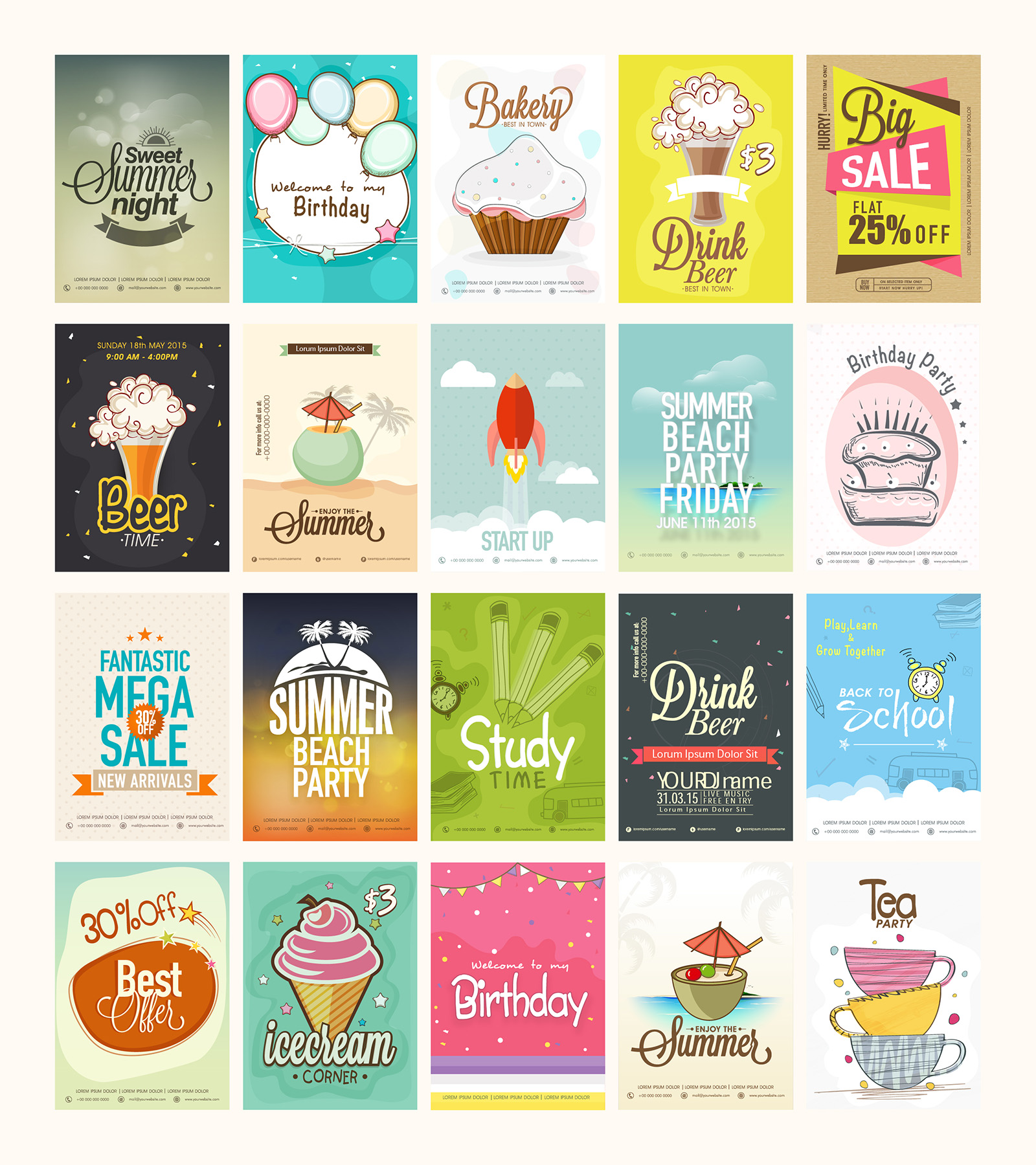 30+ Free Flyers Templates Designs For Graphic Designers