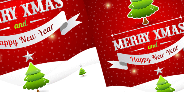 free-christmas-poster-template-vector