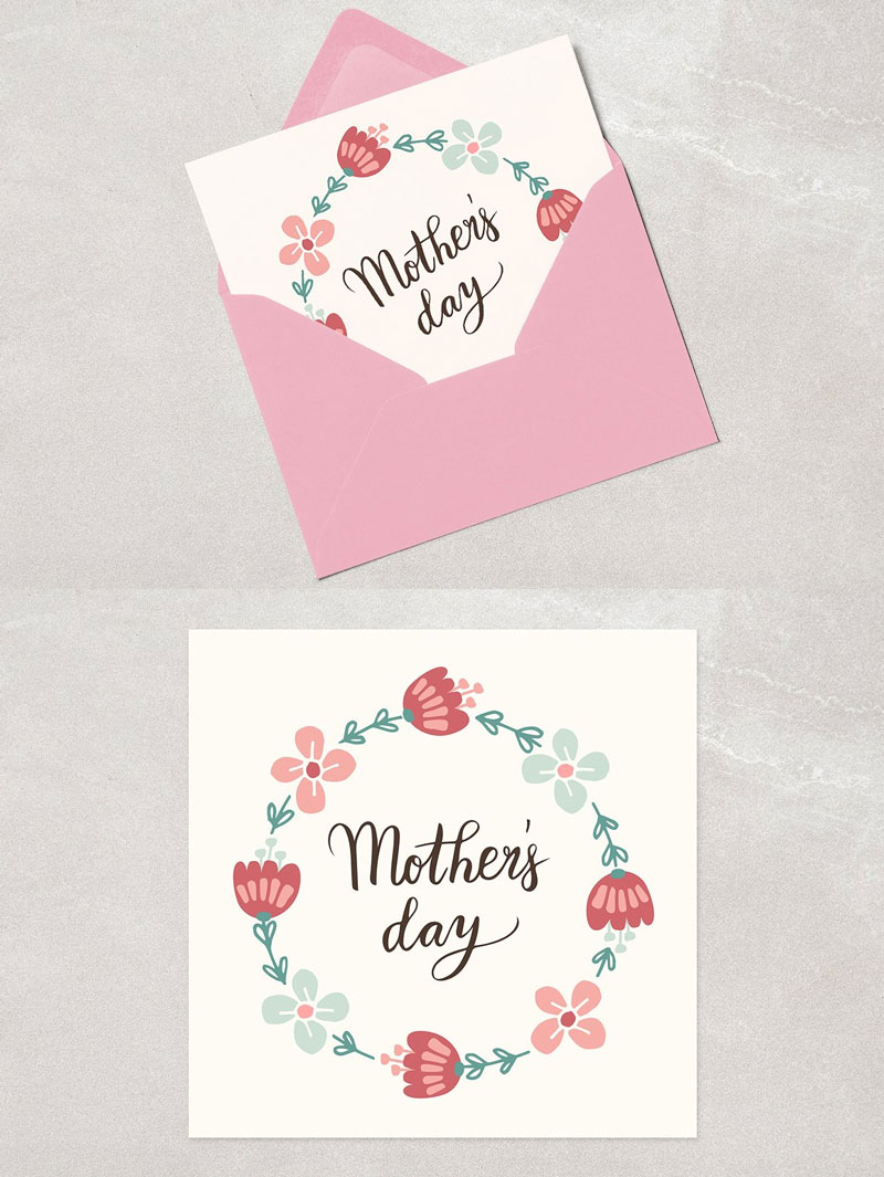 Floral-Wreath-&-Hand-Lettered-Mothers-Day-Card