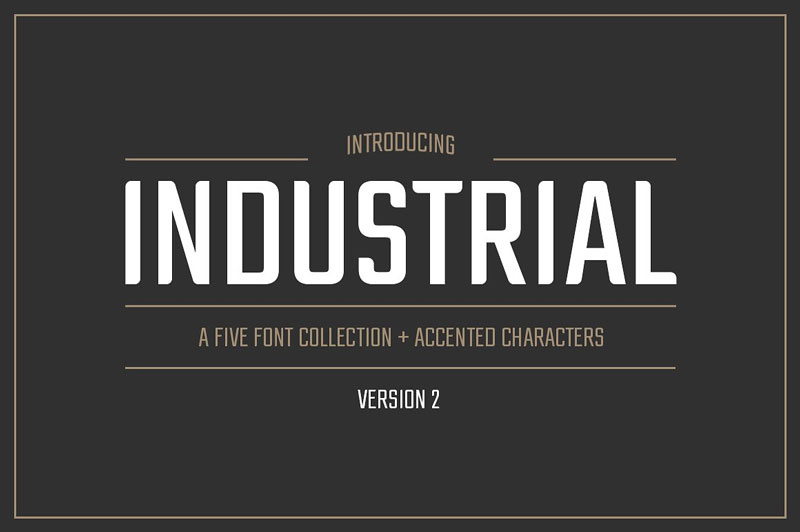 Industrial-Font-Collection-2018