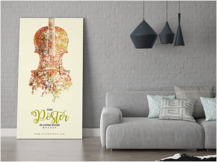 Free-Poster-in-Living-Room-Mockup