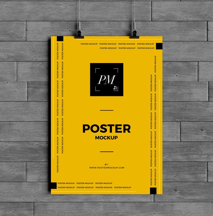 Hanging-Over-Wall-Poster-Mockup-PSD