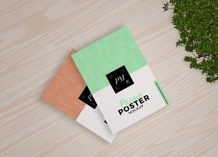 Prime-Posters-Mockup-With-Wooden-Floor