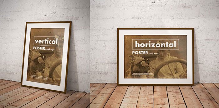 Vintage-Posters-Frame-Mockup-PSD-2018