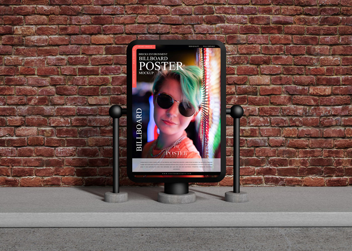 Free-Bricks-Wall-Billboard-Poster-Mockup