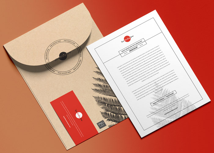 Free-Envelope-With-Invitation-Mockup