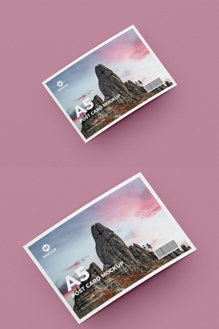 Free-PSD-A5-Post-Card-Mockup