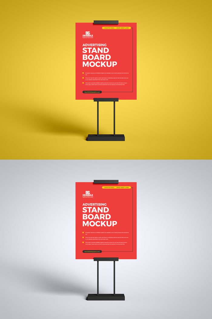 Free-Stand-Board-Banner-Mockup