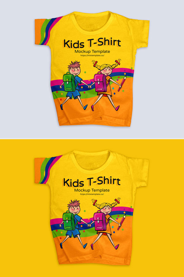 Free-Kids-T-Shirt-Mockup-PSD