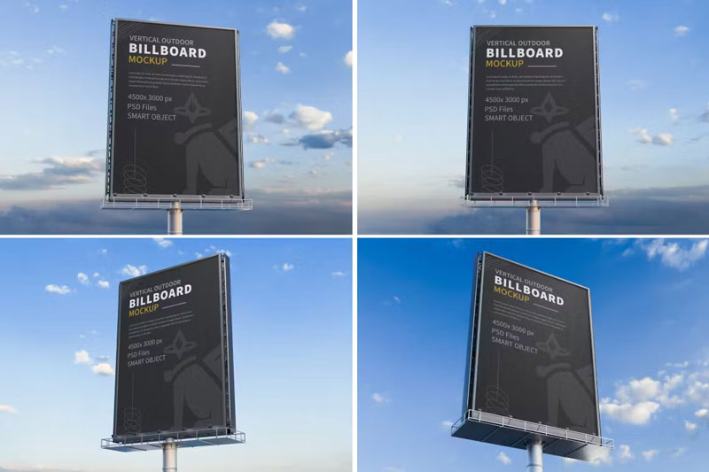 Four-Outdoor-Advertisement-Billboard-Mockups