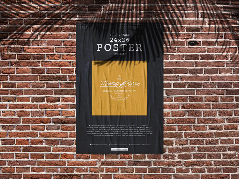 Free-Bricks-Wall-24x36-Poster-Mockup