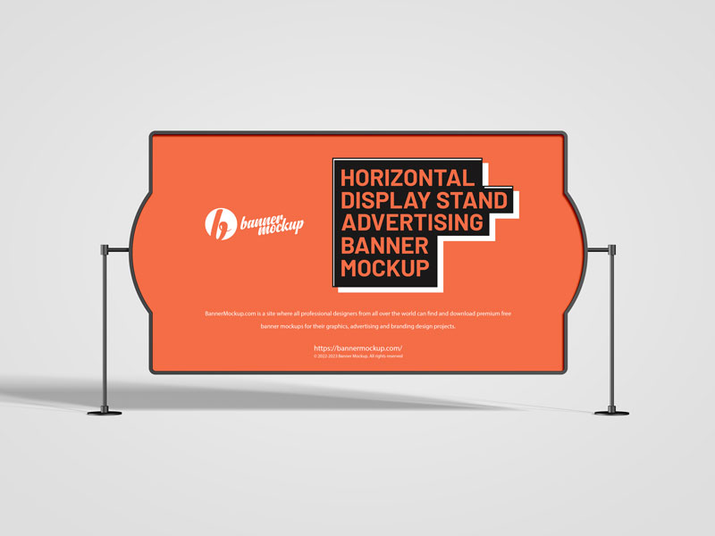 Free-Horizontal-Display-Stand-Advertising-Banner-Mockup