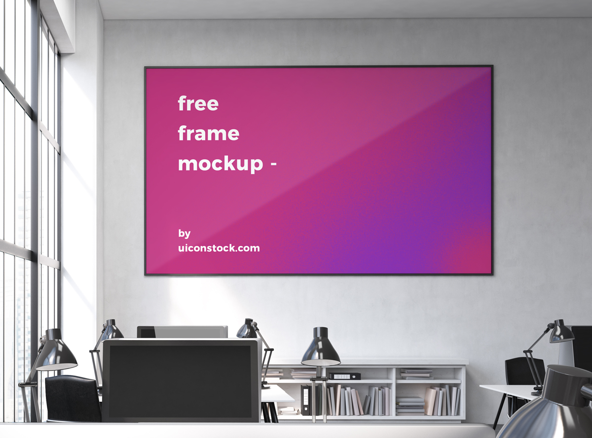 Free-Office-Interior-With-Horizontal-Frame-Mockup-2018