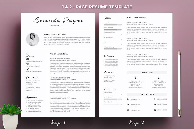 Minimal-Resume-CV-Template