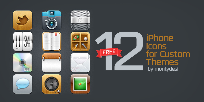 Free iPhone Icons for Custom Themes (PNGs)