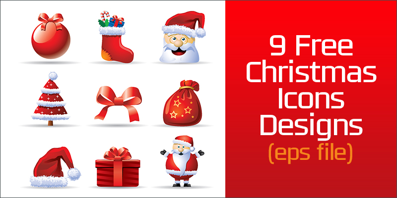 9 Free Christmas Icons (Ai file)
