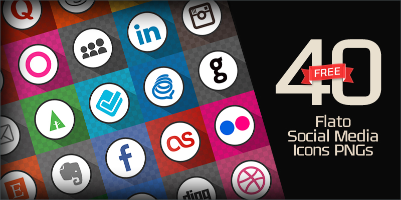 40 Free Flato Social Media Icons (PNGs & Ai File)