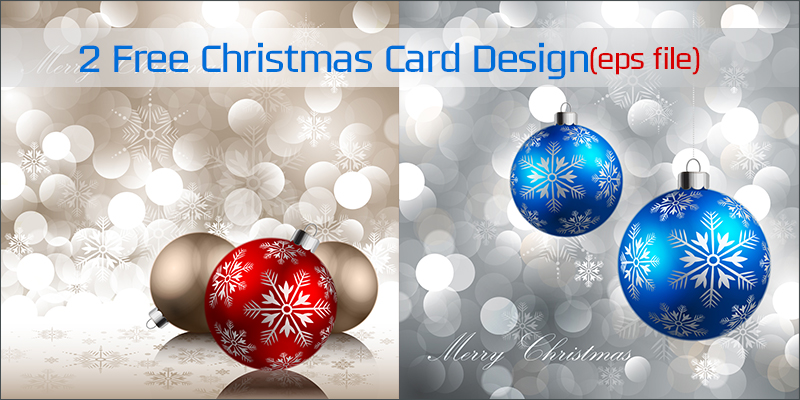 2 Free Christmas Card (Ai file)
