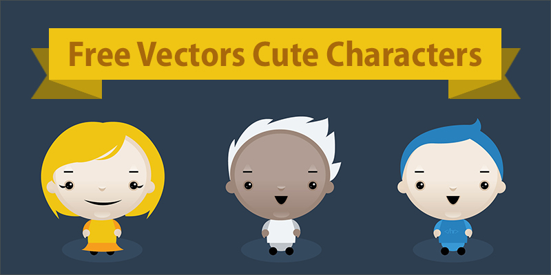 Free Vectors Cute Characters (Ai)