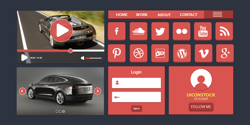 Best Free Flato UI Design 2014