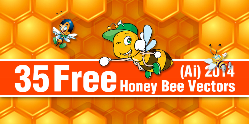 free honey bee vetors 2014