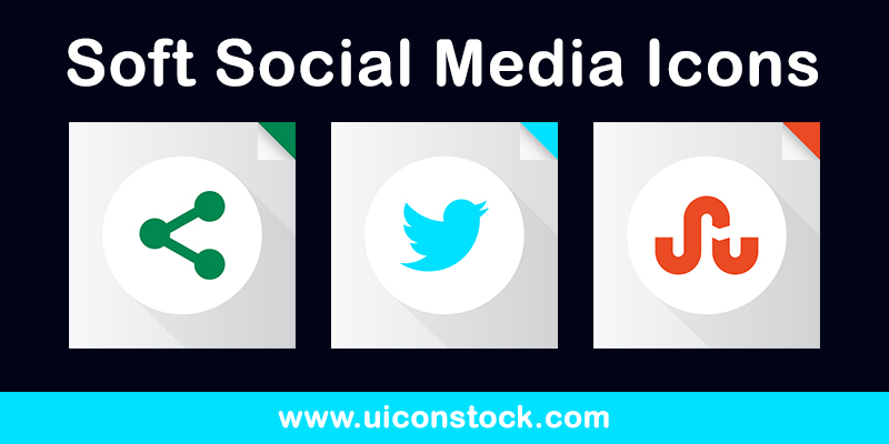 Soft Social Media Icons (Ai & Pngs)