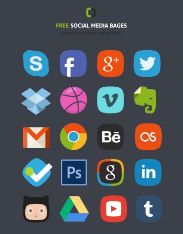 150+ Best Free Social Media Icons/Buttons Sets Collection