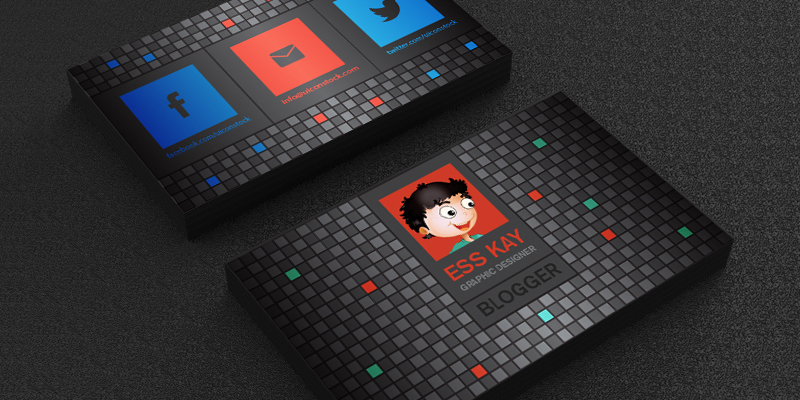 Flat Business Card Design