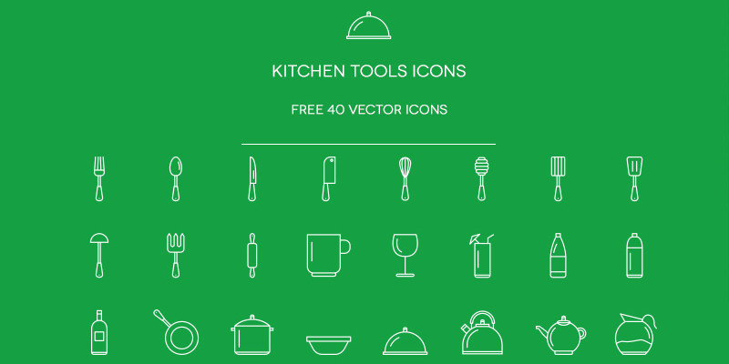 40 Free Kitchen Icons 2015