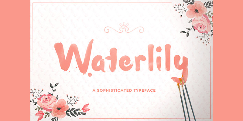 The Beautiful Water Color Stroke Font For Your Artistic Designs 2015