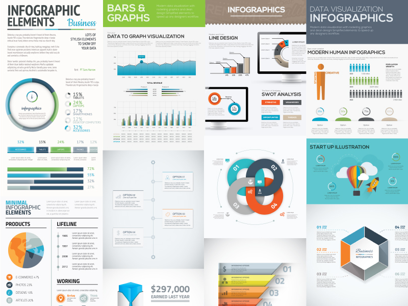 10 Free Infographic Templates For Adobe illustrator