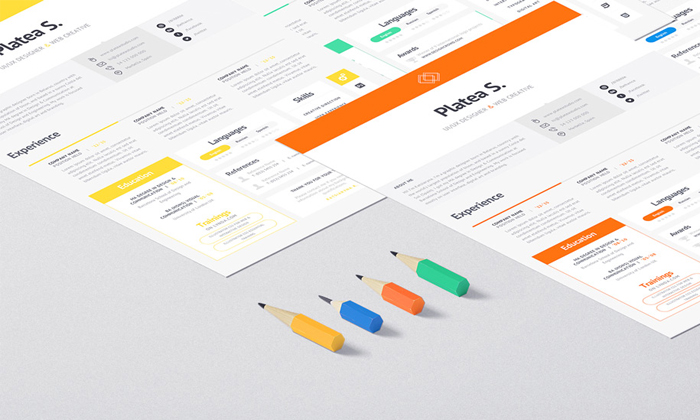 10 Free Simple & Clean Resume-CV Templates You Would Love to Download