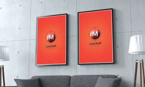 Free-Indoor-Home-Photo-Frames-Mockup-2017