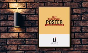 Free-Bricks-Wall-Poster-Frame-Mockup-PSD-Preview