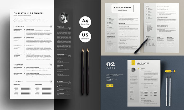 10 Famous Clean Resume Templates For Professionals