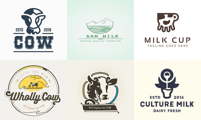 30 Creative Dairy Logo Designs For Inspiration 2019
