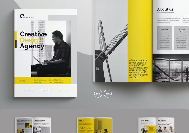 Professional Design Agency Brochure Design Template